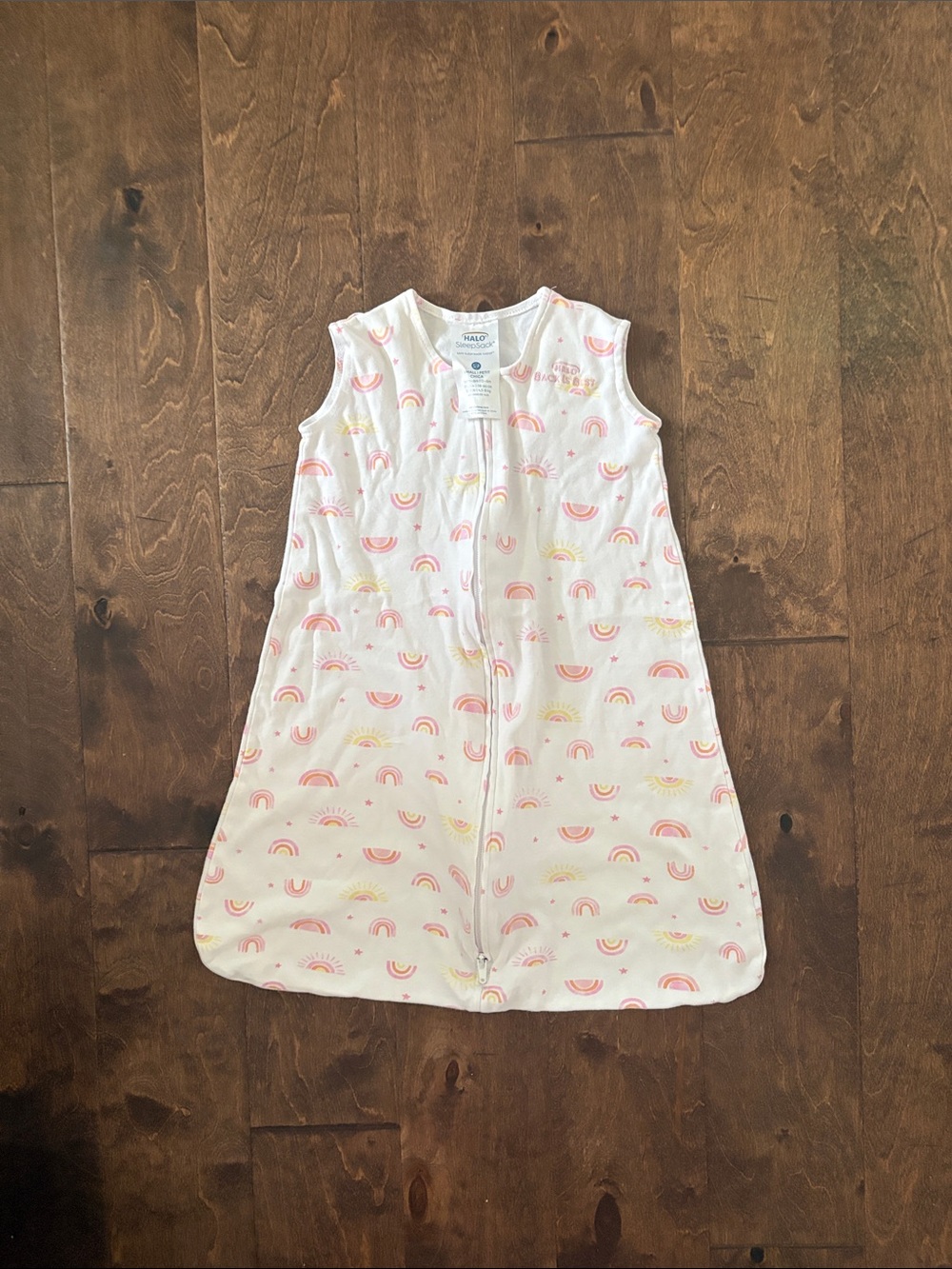 Halo SleepSack Wearable Blanket Pink Rainbow Size Small 0-6 Months